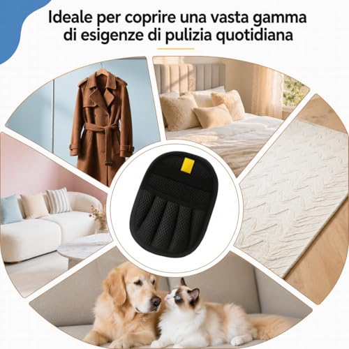 ZenithyrEn 2 x Cat and Dog Hair Gloves with Electrostatic Effect, Washable and Reusable, for Clothes, Sofas, Blankets, Beds and Fabrics