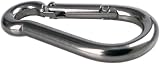 HOMPER 4 Pcs M5 304 Stainless Oblong Pad Eye Plate with 4 Carabiner Clips, 16 view 3