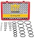 826PCS Oring Assortment Kit Metric and Inch and Seal Pick Tool, 826 Orings in 64 Universal Sizes, Buna NBR Rubber 70A Durometer, SAE, MM, Automotive Car Vehicle Plumbing Gasket Air