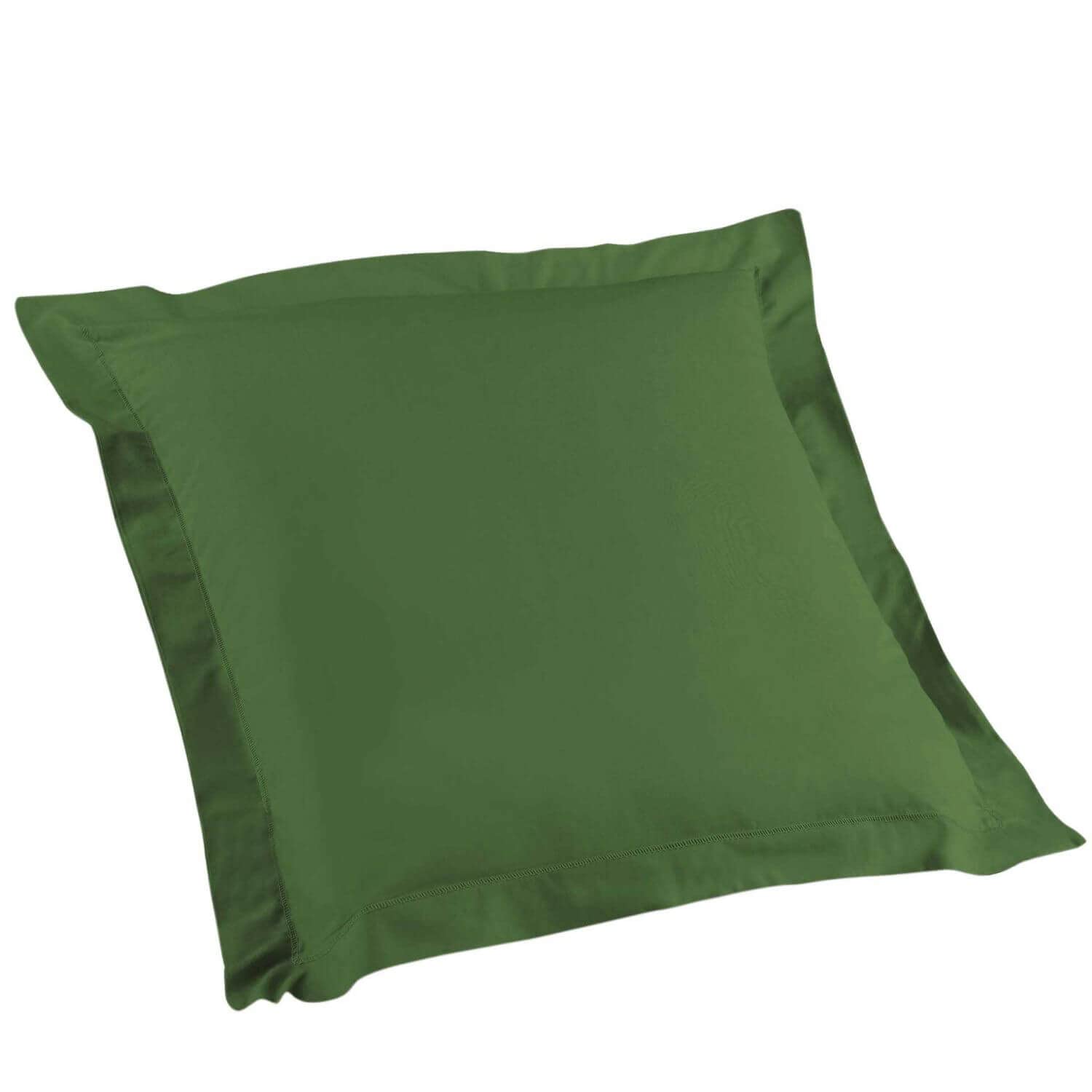 Douceur d'Intérieur, Lina Cotton Bolster Pillowcase., Cotton, pine, 63 x 63 cm