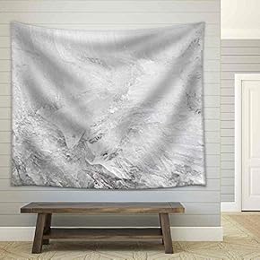 Background Texture Pattern of Disintegrating Candelized Melting Ice - Fabric Wall Tapestry Home Decor - 51x60 inches