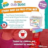 Paint Pop Chunky Chalk Sticks 24 Assorted Colours with Storage Tub view 3