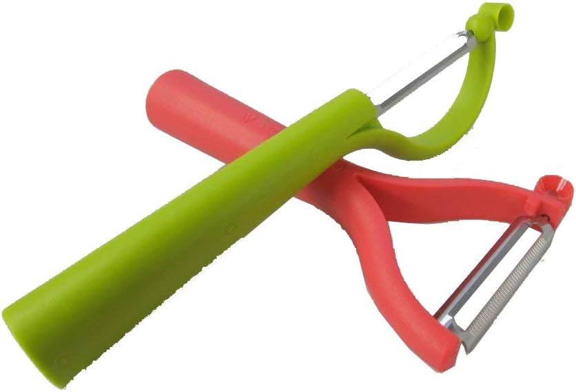 TUPPERWARE Schäler Universalschäler rot D119 + Schälfix grün D82 Profischäler