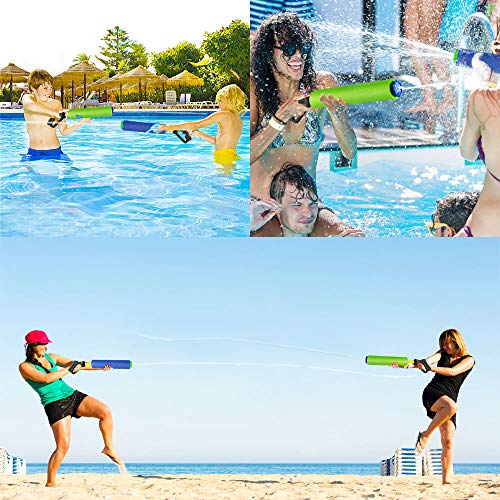 Baztoy Water Gun Water Blaster Soaker Squirt Toys for Kids High Capacity Swimming Pool Beach Summer Water Fighting Game Outdoor Toys Outside for Boys Girls and Adults (2 Pack) - Thumbnail 4