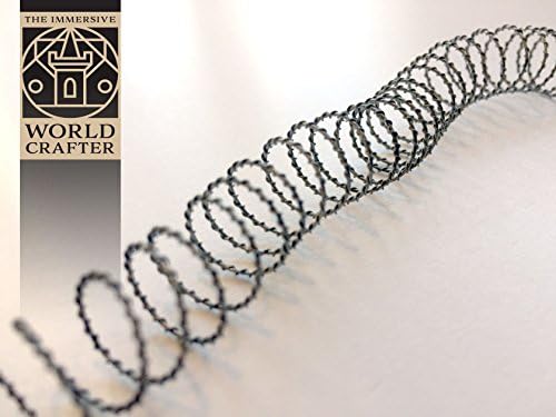 5 meters of miniature Barbed Wire – (16 feet) simulated Razor Wire (Unpainted)