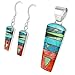 Turquoise Network Southwest Style Gemstone Pendant & Earrings Set in 925 Sterling Silver