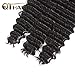 QTHAIR 12A Deep Wave Bundles Human Hair (14 16 18 Inch) Brazilian Deep Wave Human Hair 4 Bundles 100% Unprocessed Natural Color Virgin Brazilian Deep Wave Human Hair Extensions for Black Women