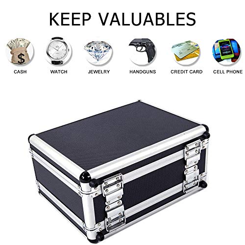 Gun Safes for Pistols, Gun Lock Box with 3 Digits Combination Lock