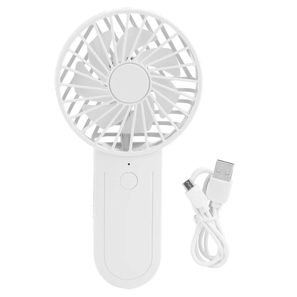Mxtech Handheld Fan Telescopic Hook Fan Portable Durable Travel Fan For Outdoor Sports Office(white)