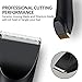 Warmlife Hair Clippers for Men, Professional Barber Clippers for Hair Cutting Kit, Cordless Hair Trimmer for Men with Apron, Scissors, Combs and Portable Bag