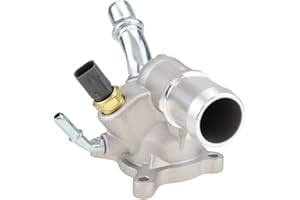 BANWINOTO Aluminium Engine Thermostat Housing Coolant Fit for Dodge Dart 2012-2016 Jeep Cherokee 2014-2020 Jeep Renegade 2015-2020 Chrysler 200 2015-2016 Ram Promaster City 2015-2020 Jeep Compass 5047861AC