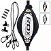 RDX Double End Speed Ball Bag Leather Boxing Floor to Ceiling Rope MMA Training Muay Thai Punching Dodge Striking Speed Ball Kit Workout Adjustable Bungee Cord
