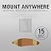 Sanus Wireless Speaker Wall Mount for Sonos PLAY:1 & PLAY:3 - Tool Free Tilt & Swivel Adjustments For Best Audio - Single (White) - WSWM1-W1