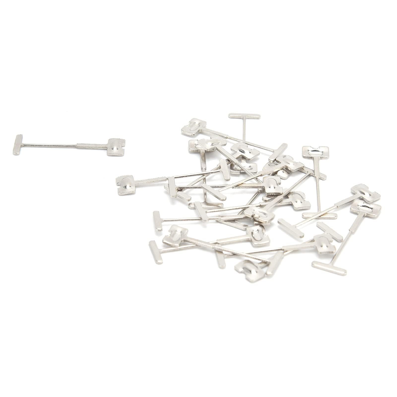 100Pcs T‑Pins Tile Replacement Steel Needles Tile Leveler Floors Walls Builing Construction Tools with High Compressive Strength