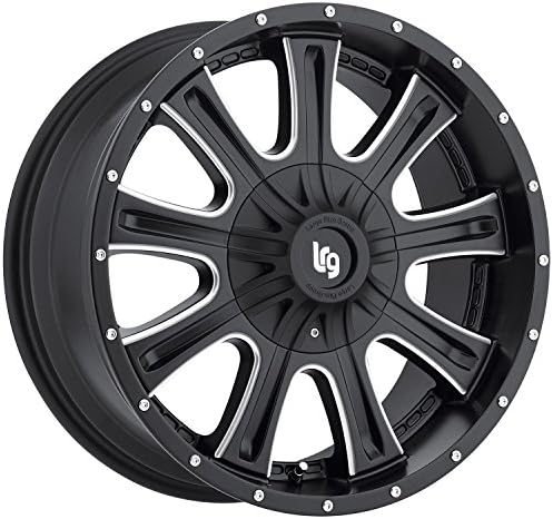 LRG Rims LRG105 Access Black Wheel with Milled Accents (18x9"/6x139.7mm)