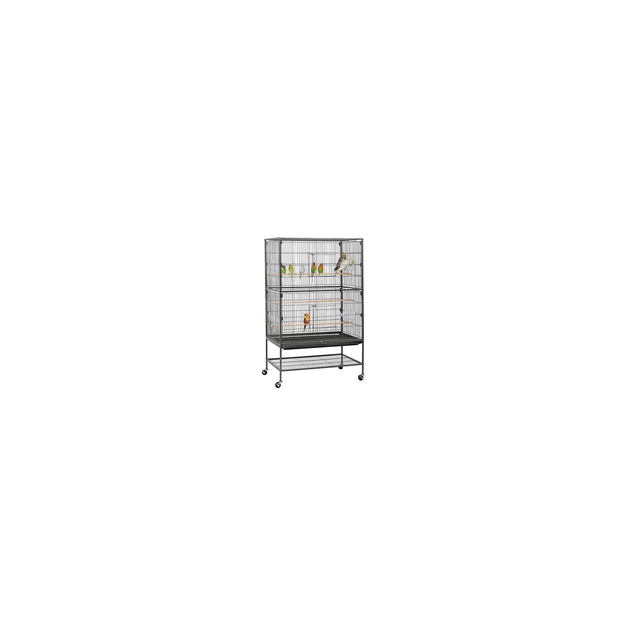 Yaheetech 52inch Wrought Iron Standing Large Flight King Bird Cage for