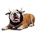 Zoo Snoods Bull Costume - Warm Knit Cow Dog Snood Wrap for Pets, Neck Ear Cover Protection for Halloween Winter (Large)