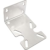Unlorspy 1Pcs Stainless Steel Water Filter Housing Bracket,Metal Housing Fixed Bracket Mount for 10-inch and 20-inch Filter H