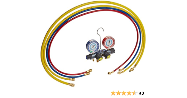 Red Blue Gauges R 417a 422a 422d Refrigerant Psi Scale Yellow Jacket Titan 4 Valve Test And Charging Manifold Degrees F Industrial Scientific Fittings Pensaremigrante Org