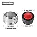 JQK Kitchen Faucet Aerator, 2.2 GPM Flow Retrictor Insert Faucet Aerators with Brass Shell, Replacement Parts 3 Pack, 15/16-Inch 24mm Male Thread