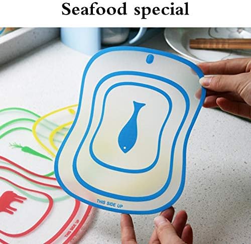ASMGroup Cutting Board Plastic Flexible Kitchen Plastic Chopping Block Cutting Board Breadboard Bendable Non-Slip Frosted Antibacteria Cutting Block 9