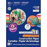Riverside 3D Construction Paper, 10 Assorted Colors, 9
