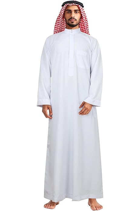Túnica árabe Para Hombres Túnica Árabe Blanca Para Hombre Estilo