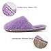 HomeTop Women’s Cozy Plush Fleece Slip On Memory Foam House Slippers (Medium / 7-8 B(M) US, Light Purple)