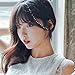 BESTLEE Synthetic Hair One Piece Straight Clip in Hair Extensions Flat Air Fringe Front Bangs with Hair Temples (Light Brown)