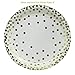 Ottin White and Gold Dots Paper Plates 9'' 48 Counts Disposable Everyday Plates for Wedding Birthday Bridal Shower Baby Shower Engagement Celebrations Daily Using Mother Day