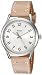 Timex Women's TW2R23200 New England Sand/Silver Leather Strap Watch
