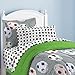 Dream Factory Soccer Ultra Soft Microfiber Comforter Set, Multi-Colored, Twin