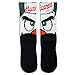 NCAA Miami Hurricanes Sebastian The Ibis University Custom Athletic Crew Socks, Large/X-Large, White