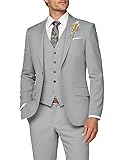 Wangyue Mens Suit Wedding Suits for Men 3 Piece