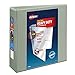 Avery Heavy-Duty View Binder with 3-Inch One Touch EZD Ring, Gray (79403)