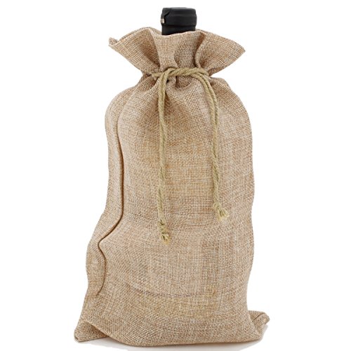 Burlap Gift Bags Wedding Party Holiday Fabric Gift Bags Candle