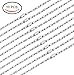 FUNRUN 10PCS 2MM Stainless Steel Ball Chain Necklace for Men Women Bead Chain 24 Inches
