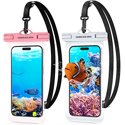 UNBREAKcable Waterproof Phone Pouch, 2-Pack IPX8 Waterproof... en promo sur Amazon