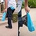 HouseHold Impressions 110 Pack Extra Thick Large Disposable Blue Shoe & Boot Covers for Indoor/Outdoor & Traveling | 55 Pairs of Non-Slip Booties for Home, Medical, Workplace | One Size Fits Most