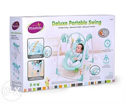 mastela deluxe portable baby swing
