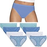 Hanes Womens 8 & 4 Pack Premium Comfort Bikinis (X-Large, 8 Pack 03)