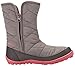 Columbia Girls' Youth Minx Slip Omni-Heat Waterproof Snow Boot, Quarry, Wild Salmon, 7 M US Big Kid