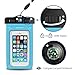 DBPOWER Universal Waterproof Case with Armband and Compass Colorful Underwater Dry Bag for iPhone 6/6s/6plus/6splus, Samsung, Sony up to 6