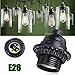 Black Period Style E26/ E27 Light Sockets. E26 Medium Screw Light Holder Black Edison Retro Pendant lamp holder. Edison Bulbs Vintage Pendant Lamp Retro Holder 200℃ Heat Resistant &Lamp Socket (6PACK)