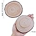 Supla 30 Pcs Round Wood Slices Bulk Natural Pine with Bark 3.5-4