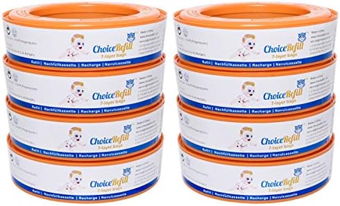 ChoiceRefill for Angelcare Nappy Pails System (8-Pack)