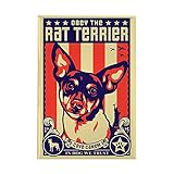 Obey the Rat Terrier - USA Magnet Rectangle Magnet by CafePress