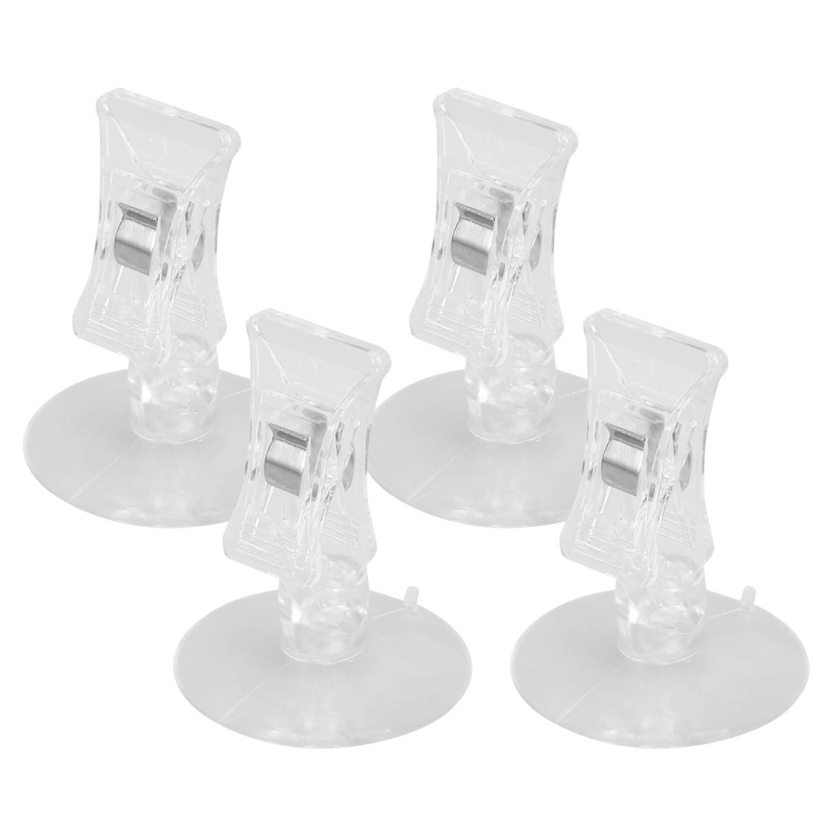 TEHAUX 4pcs Aquarium Suction Cup Clip Fishes Veggie Seaweed Suction Cup Clamp Feed Holder Feeding Tool for Fish Tank Aquarium Accessories