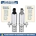 Intake & Exhaust Camshaft Position Actuator Solenoid Valve Kit for GM Chevy Malibu HHR Buick Pontiac 2.0L / 2.2L / 2.4L Replaces Part Number 12655421, 12655420