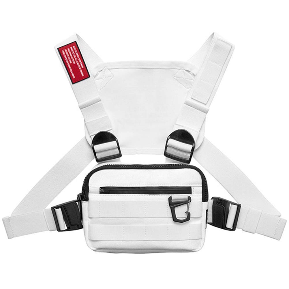 WBTY Chest Bag for man, Chest Rig Bag Hip Hop Adjustable Crossbody Bags Holster Vest for Outdoor Hiking, Camping